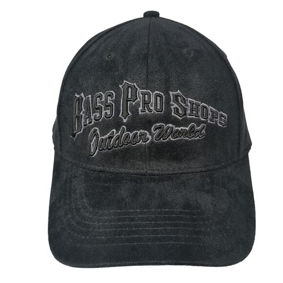 Bass Pro Shops Outdoor World Since 1972 Baseball Cap Black One Size Adjustable - Picture 1 of 10